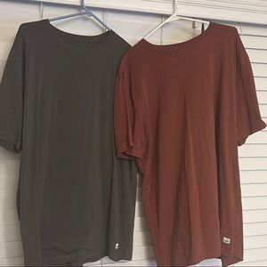 Vuori Green and Brown Oversized Relaxed T-Shirts